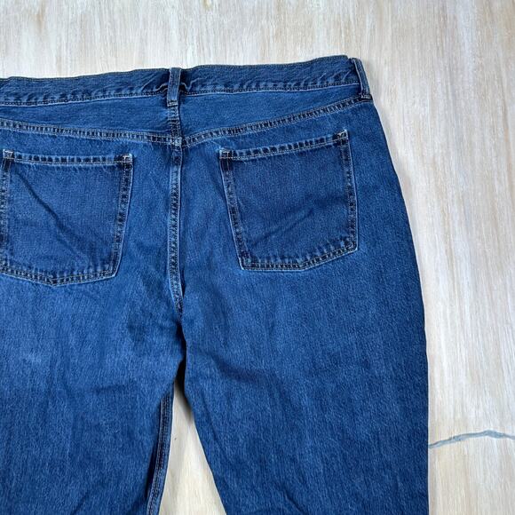 Old Navy High Rise Slouchy Straight Distressed Casual Denim Jeans Plus Size 18 - Picture 13 of 15